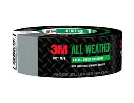 3M™ All Weather Duct Tape 2540, 1.88 in x 40 yd (48 mm x 36.5 m), 12 rls/cs