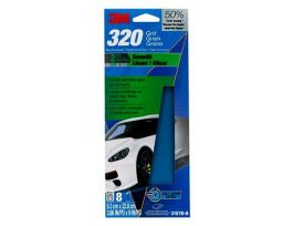 3M™ Blue Sandpaper 31578-8, 3 2/3 in X 9 in, 320 G, 8 Sheet/Pack, 20 Pack/Case