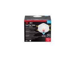 3M™ Cool Flow™ Valve Particulate Respirator 8511 8511P5-DC, 5 eaches/pack, 8 packs/case