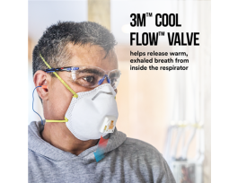 3M™ Cool Flow™ Valve Particulate Respirator 8511 8511H5-DC, 5 eaches/pack, 8 packs/case