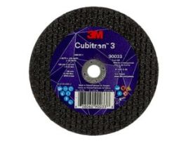 3M™ Cubitron™ 3 Cut-Off Wheel, 90033, 60+, T1, 4 in x 0.035 in x 3/8 in (100 x 0.9 x 9.53 mm), ANSI, 25/Pack, 50 ea/Case