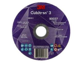 3M™ Cubitron™ 3 Cut-Off Wheel, 90037, 36+, T1, 5 in x 0.045 in x 7/8 in (125 x 1.6 x 22.23 mm), ANSI, 25/Pack, 50 ea/Case