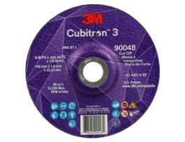 3M™ Cubitron™ 3 Cut-Off Wheel, 90048, 60+, T27, 6 in x 0.045 in x 7/8 in (150 x 1.6 x 22.23 mm), ANSI, 25/Pack, 50 ea/Case