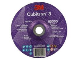 3M™ Cubitron™ 3 Cut-Off Wheel, 90050, 36+, T27, 7 in x 0.09 in x 7/8 in (180 x 2 x 22.23 mm), ANSI, 25/Pack, 50 ea/Case