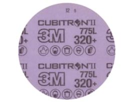 3M™ Cubitron™ II Hookit™ Film Disc 775L, 320+ 3MIL, 11 in x NH, Die 1100F