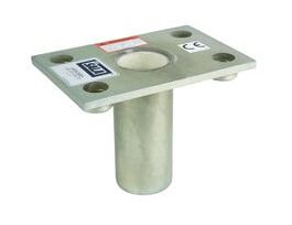 3M™ DBI-SALA® Confined Space Permanent Flush Floor Mount Sleeve Davit Mast Base 8512827, Stainless Steel