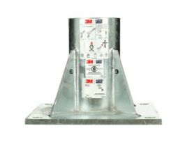 3M™ DBI-SALA® Confined Space Floor Mount High Capacity Davit Mast Base 8000095, Galvanized Steel