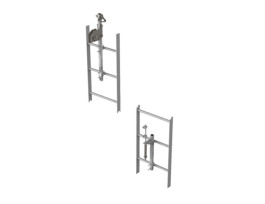 3M™ DBI-SALA® Lad-Saf™ Cable Vertical Safety System Bracketry 6116632, 2 User, Stainless Steel