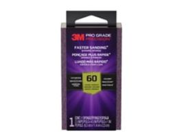 3M™ Pro Grade Precision™ Faster Sanding Sanding Block Sponge FSB60-PGP-1T, 2.5 in x 4.5 in x 1 in, 60 grit, 12/case