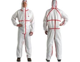 3M™ Chemical Protective Coverall 4565, White + Red, Type 4/5/6, 20 Each/Case