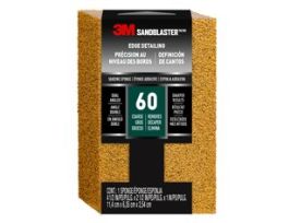 3M™ SandBlaster™ Edge Detailing Sanding Sponge 9558, 60 grit, 4 1/2 in x 2 1/2 x 1 in, 1/pk
