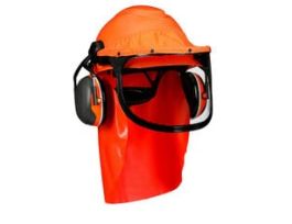 3M™ LumberJack™ Hard Hat System H-706SFRFK-UV, Pressure Diffusion Suspension, Uvicator, Mesh Visor, Rainshield, Ear Muffs, 1/Case