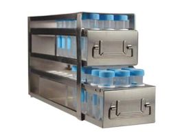 Upright Freezer Drawer Rack for 50 mL Centrifuge Tubes; 2 Drawers, holds 78 tubes
