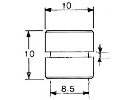 AL'M MOUNT JEOL 10MMX10MM 50/P