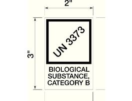 LABEL UN3373 BIO SUB RL500
