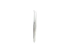 Premium Grade Iris Tissue Forceps, Half-Curved, 4"