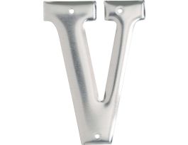 1600 Series Permanent Aluminum Embossed Number and Letter Labels 3 in V 10/PK