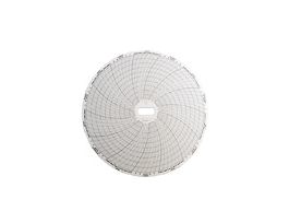 Chart Paper for 6" Circular Recorders; 7 day, 0 to 250C, 60/pk