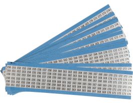 Letters and Numbers Wire Markers Aluminum Foil Legend: 150 to 174, 625 Total