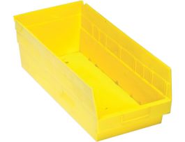 17 7/8INX 8 3/8INX 4IN SHELF BIN YELLOW