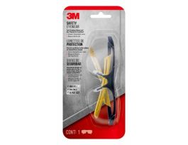 3M™ Safety Eyewear Clr Comfort, 90209-HV6-NA, Blk Frame Ylw Accent, AF & Scratch Resistant Lens, 6ea/case
