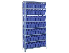 12IN X 36IN X 75IN 56 BLUE 8IN BINS