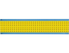 Numerical Wire Markers Repositionable Vinyl 0.75in H Legend: 13, 1800 Total YL