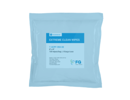 Extreme Clean Quilted  Polyester Knit Wipes for Cleanrooms, Quilted Polyester, 9in x 9in, White