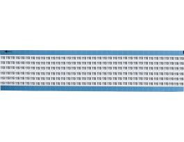 Numerical Wire Markers Perm Adhesive Vinyl 0.75in H Legend: 119, 1250 Total