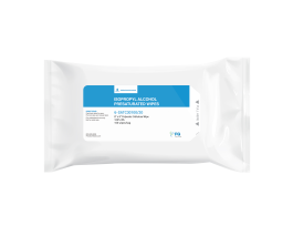 Non Woven Low Lint Presaturated Wipes, Polyester/Cellulose, 8in x 8in, White