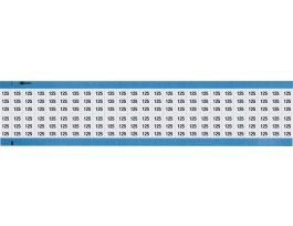Numerical Wire Markers Repositionable Vinyl 0.75in H Legend: 125, 1250 Total