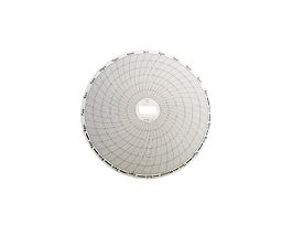 Chart Paper for 6" Circular Recorders; 24 hour, 0 to 120C, 60/pk