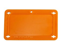 Blank Valve Tags Plastic 2.2 in H x 3.7 in W Orange