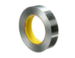 3M™ Aluminum Foil Tape 425, Silver, 75 mm x 55 m, 4.6 mil, 12 rolls per case