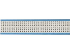 Alphabetical Acetate Cloth Upper Case Scored Wire Marking Cards, R 1800 Total