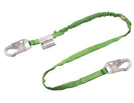 Miller Manyard™HP 6' Single Leg Shock-Absorbing Lanyard with 2 locking hooks