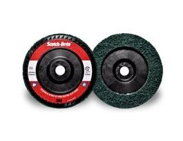 Scotch-Brite™ Clean and Strip XT Pro Extra Cut Disc, XC-DC, A/O Extra Coarse, Green, 7 in x 7/8 in, Type 27, 5 ea/Case
