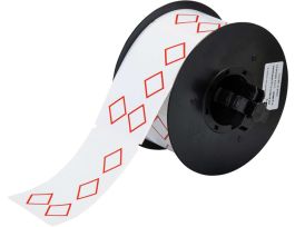 B30 Series GHS CLP Chemical Labels 2.165in H x 3.346in W Red on WT 340/RL