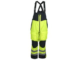 BIB PANT CLASS E PE PU LIME/BLACK