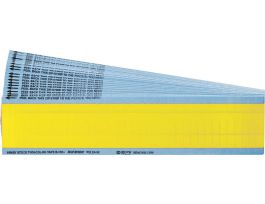 NEMA Wire Marker Permanent Adhesive Vinyl 1.5in H x 0.25in W Yellow PK/25 Crds