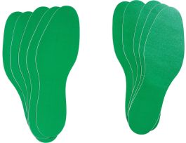 Removable Vinyl Footprints, Green, 3.75" x 11.875"