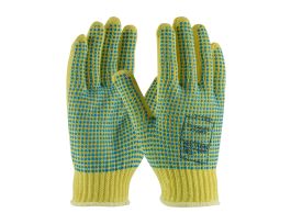 100% Kevlar, 7 Gg, M. Wgt, ANSI2 Dots 2 Sides/Extended Cuff, XL