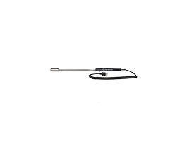 Type-J, Straight Surface Probe, 10" L, Mini-Connector, Exposed, 5ft Coil Cord