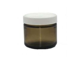 Straight-Sided Jar, Amber Glass, 60mL (2 oz); 24/CS
