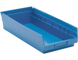 17 7/8INX 8 3/8INX 4IN-SHELF BIN BLUE