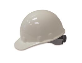 Cap Style Hard Hat With 3RW2 Ratchet Headband, 8 Pt. Suspension, White