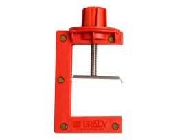 Butterfly Valve Lockouts  7.07 in H x 3.75 in W x 1 in D Nylon Red