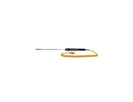 Type-K, Small Dia Surface Probe, 8" L, Mini-Connector, Exposed, 5ft Coil Cord