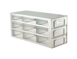 Upright Freezer Drawer Rack for Standard 2" Boxes, 3 x 3 Array