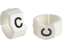 ClipSleeve Wire Markers Size 45 Nylon 0 AWG - 0 AWG, C Pack of 50 Pieces